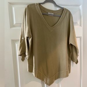 Gauze fabric top